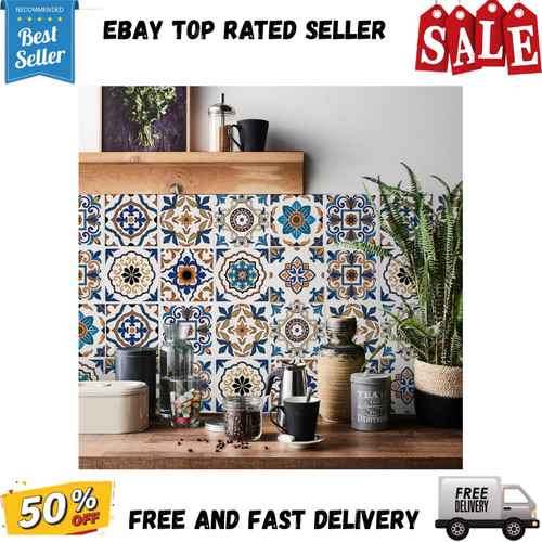 Moroccan tile stickers - tile, for