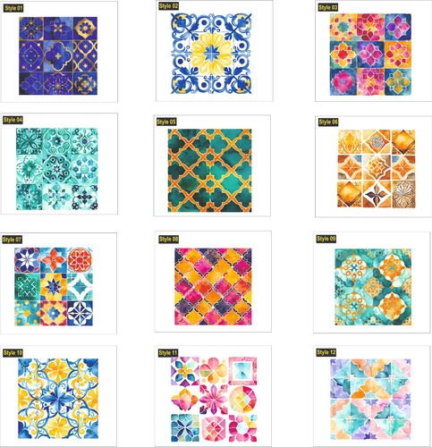 Moroccan tile stickers kitchen - stickers,