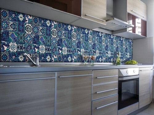Wall riasan blue moroccan - d-c-wall,
