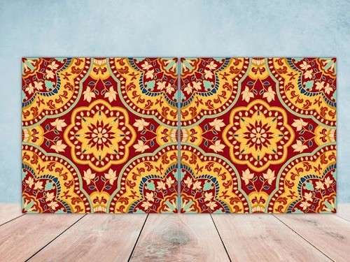 Moroccan ceramic tiles with - ceramic,