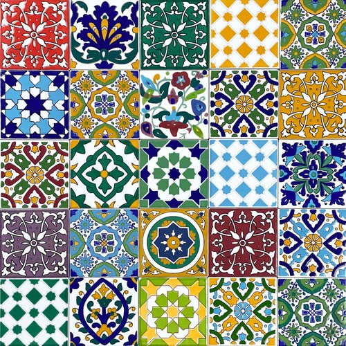 Moroccan ceramic tiles 10x10 - moroccan,