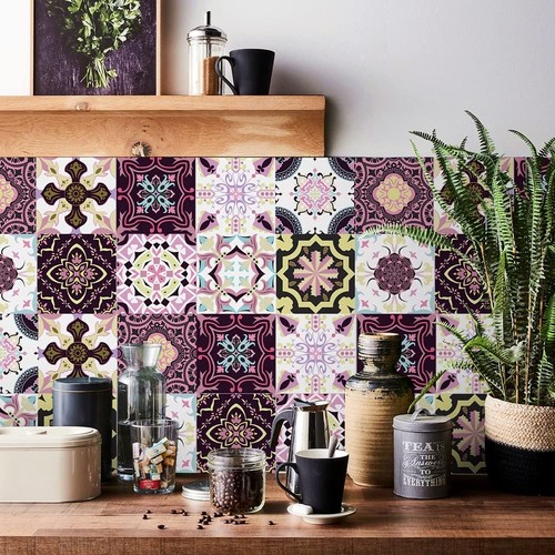 20pcs purple moroccan tile - 20pcs,