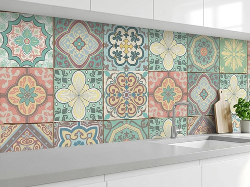 Self adhesive wall - adhesive, tiles