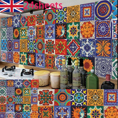 24x moroccan tile - moroccan, stickers
