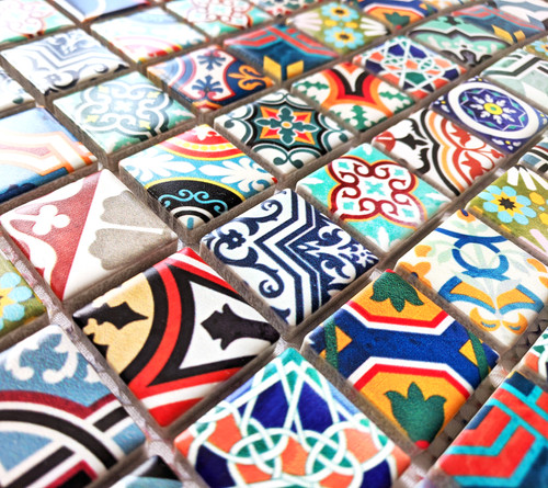 Modern multi colour moroccan - modern,